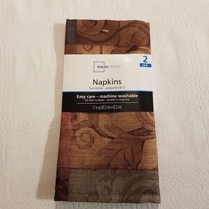 Napkin set 2 pack of Mainstays cloth napkins